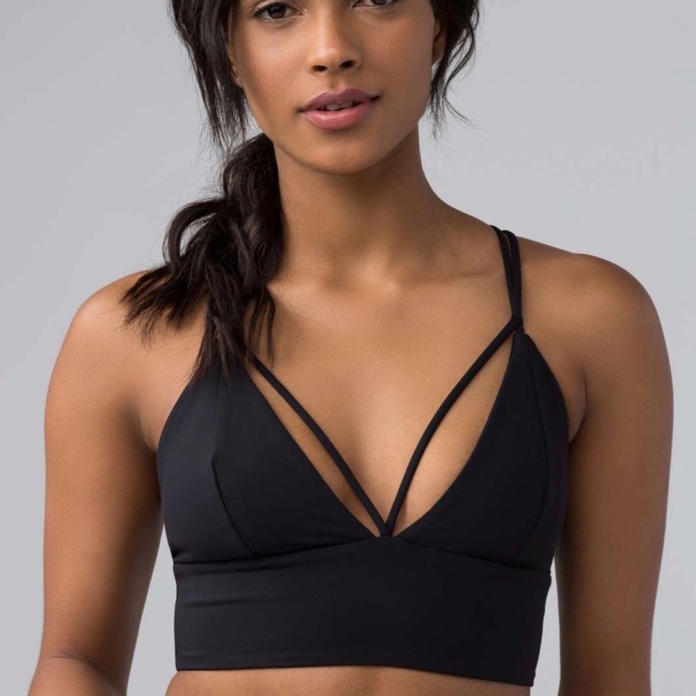 lululemon athletica Strappy Bralette Set in White, Olive, Gray, Plum, Black - Picture 4 of 6